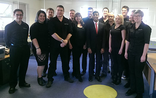 Team OpenCRM with MP Rishi Sunak