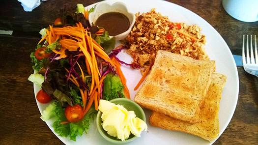 Thai food - Tofu on Toast