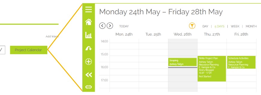 Resource Planning Project Calendar