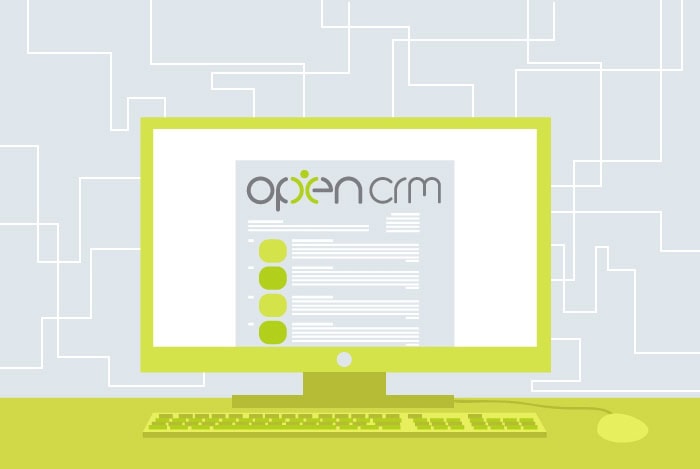 OpenCRM Computer Screen